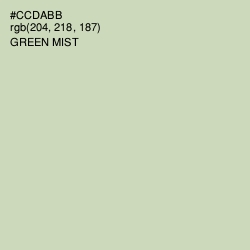 #CCDABB - Green Mist Color Image